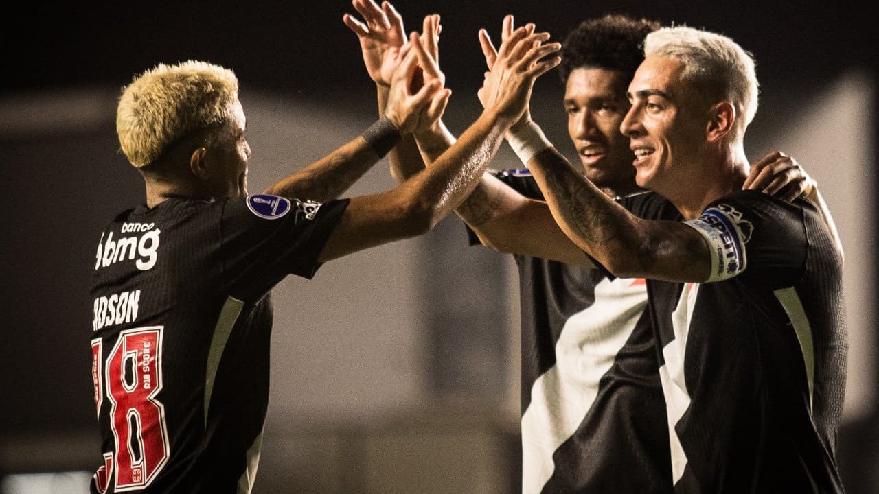 Vasco domina Olimpia com 3 a 0 e toma a liderança do Grupo G na Sul-Americana — Futebol