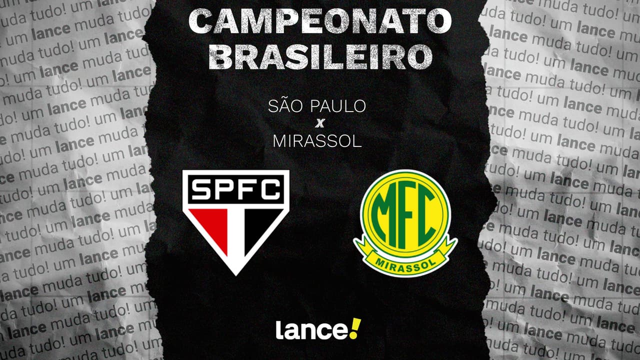 São Paulo x Mirassol: onde assistir, horário e prováveis escalações do jogo pelo Brasileirão