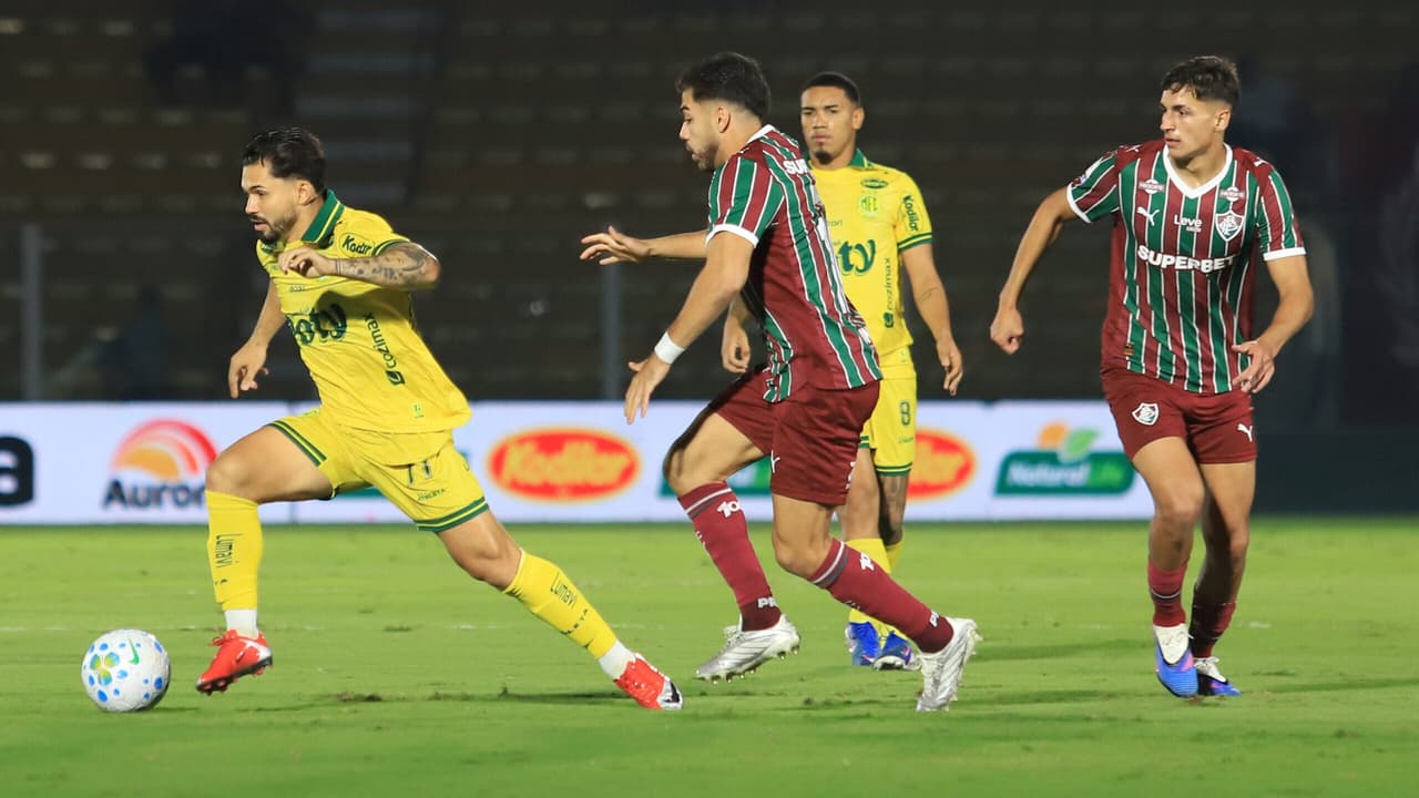 Denilson decide no primeiro tempo e Mirassol surpreende o Fluminense no Brasileirão — Futebol