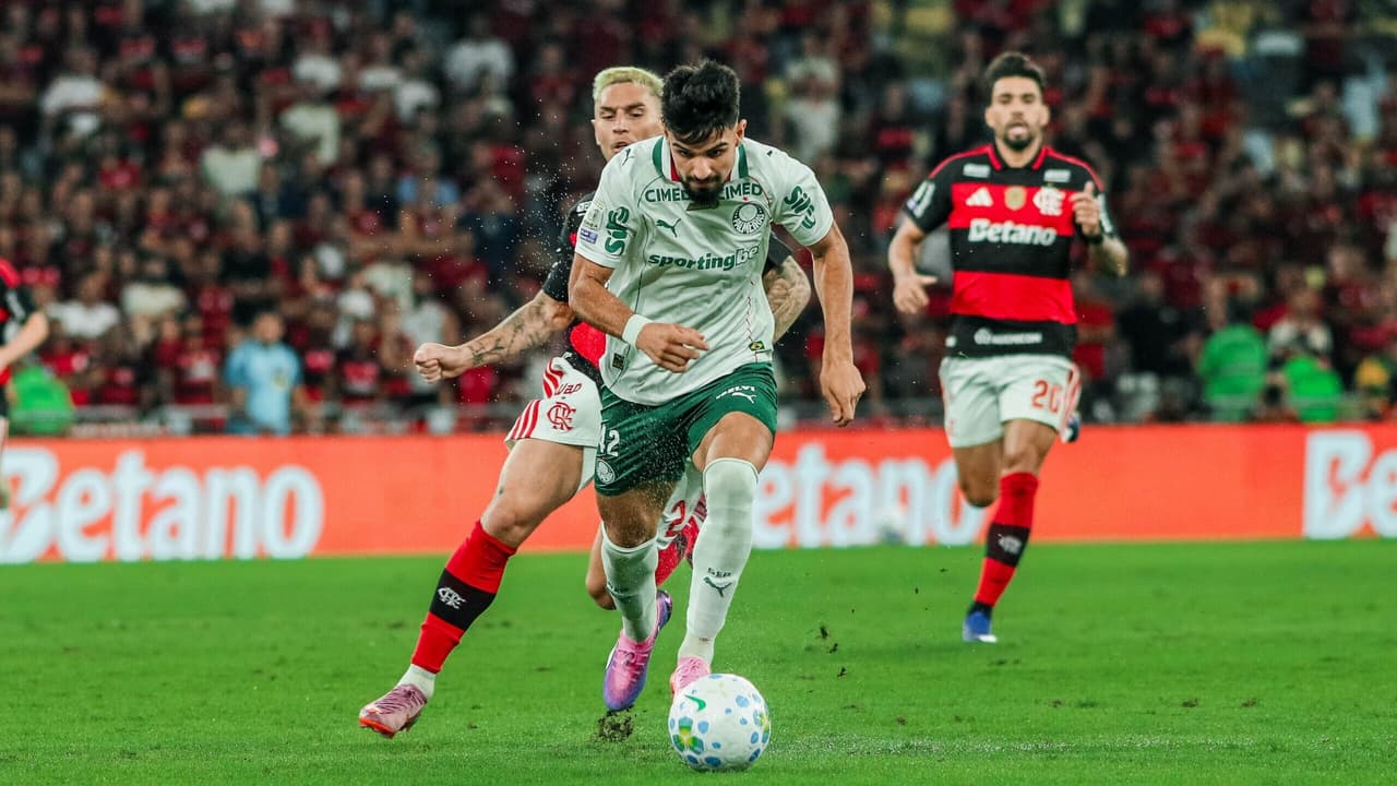 Palmeiras atropela o Flamengo no Maracanã com gols de López, Allan e Paulinho — Futebol