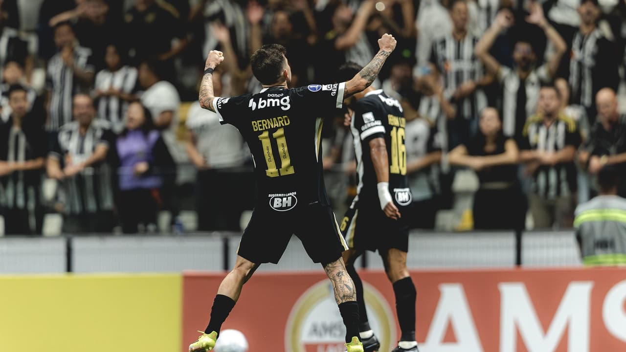 Galo supera fase difícil e avança às oitavas da Sul-Americana com gol de Bernard — Futebol