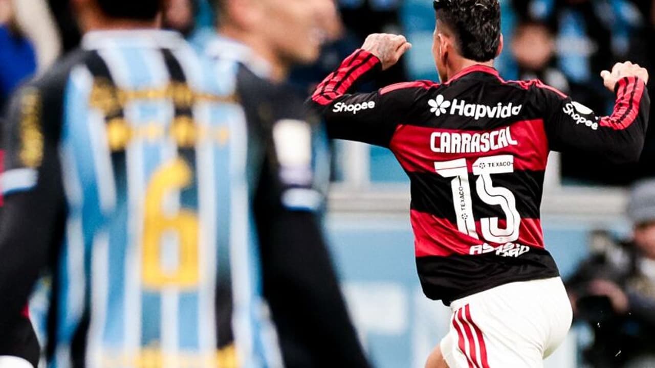 Flamengo brilha e Carrascal exalta vitória estratégica sobre o Grêmio