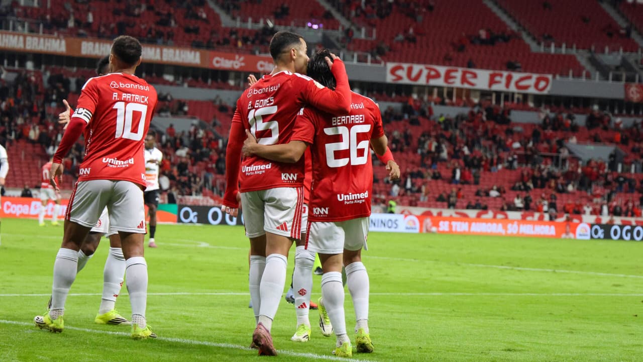 Inter domina Athletic-MG de agente de Vini Jr. e carimba vaga nas oitavas da Copa do Brasil — Futebol
