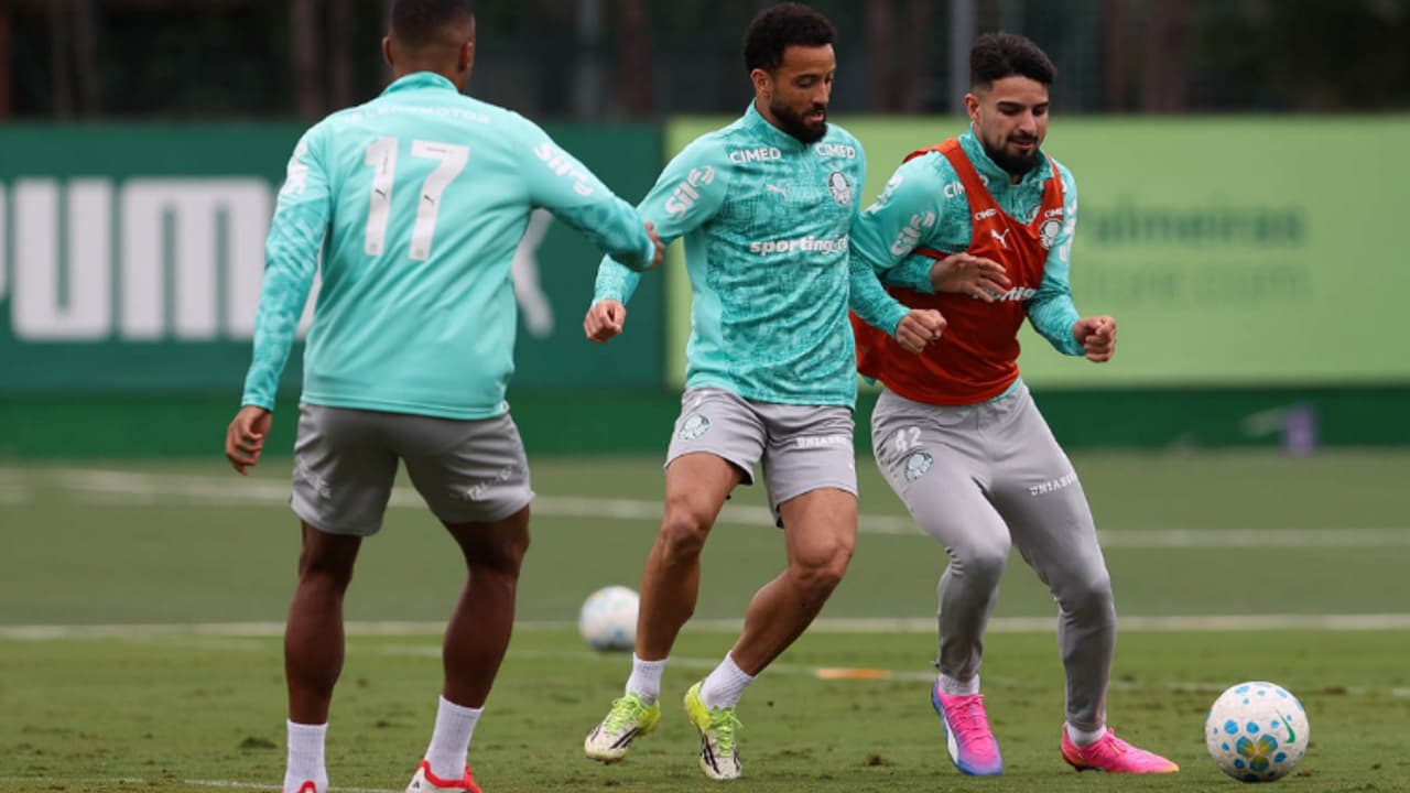 Palmeiras conclui preparação para o Fla e Abel avalia retorno de Felipe Anderson — Futebol