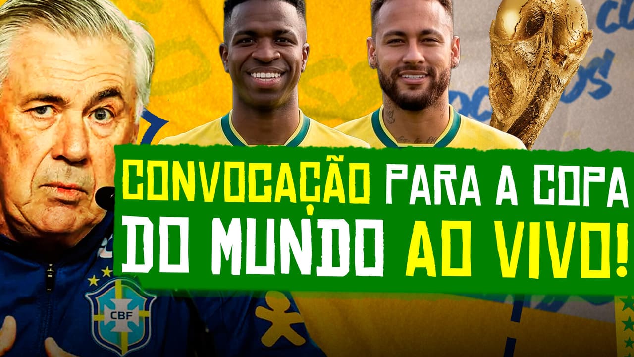 Ancelotti anuncia os 26 convocados para a Copa de 2026 em transmissão especial do Lance!TV — Futebol