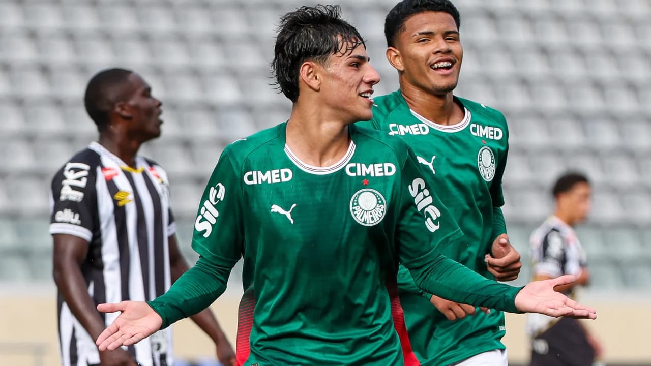 Palmeiras Mantém Aproveitamento Perfeito ao Aniquilar Santos no Brasileirão Sub-17