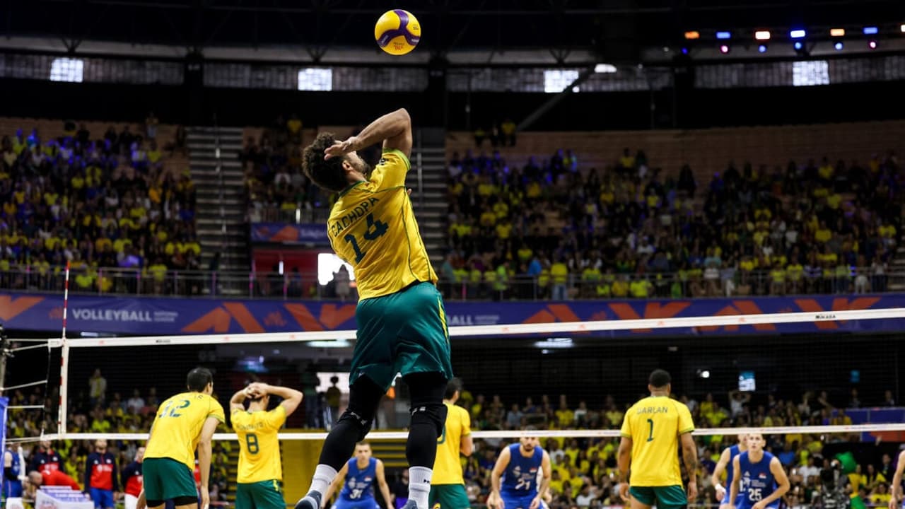 Brasil conquista virada emocionante contra a Argentina na VNL masculina