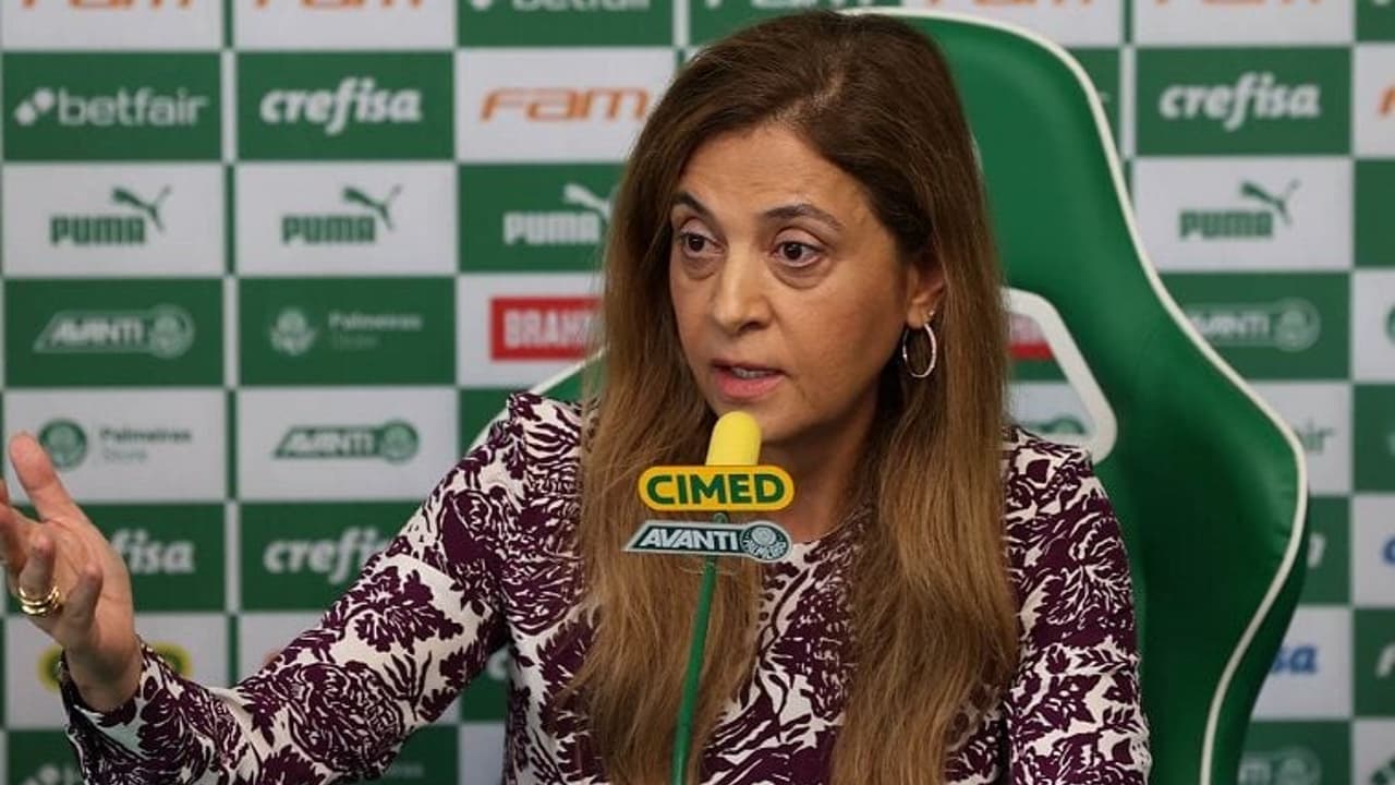 Torcida do Flamengo ironiza ameaça de Leila, presidente do Palmeiras: 'Não tem'