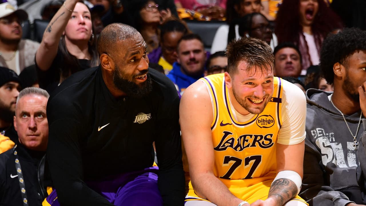 Luka Doncic e Lebron James são responsáveis por 90% dos pontos dos Lakers