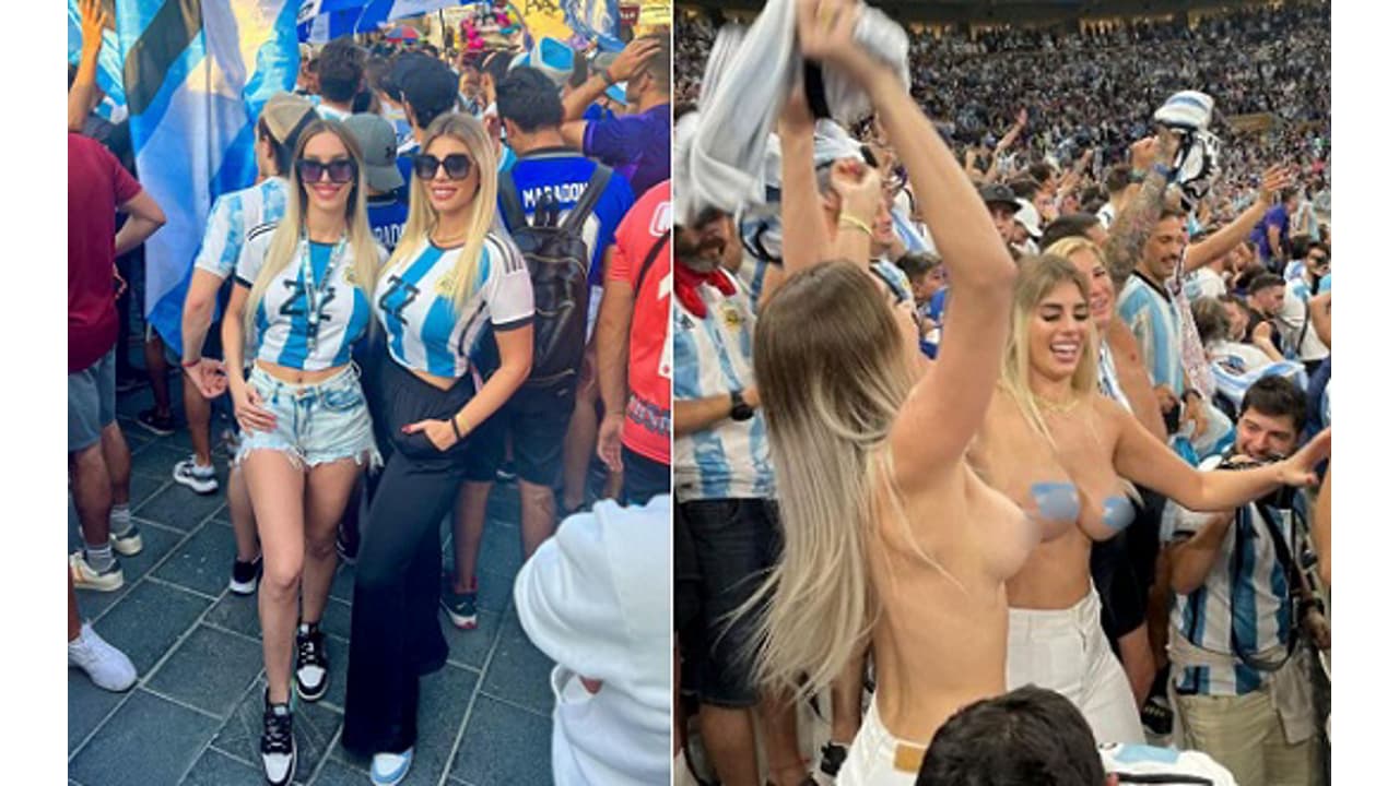 Quem são as torcedoras da Argentina que fizeram topless na final da Copa do  Mundo do Qatar - Lance!