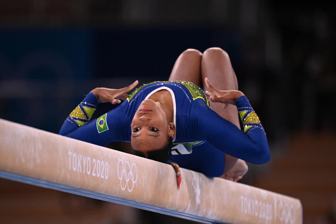 Mãe de Rebeca Andrade conta que temia acrobacias da ginasta na infância ...