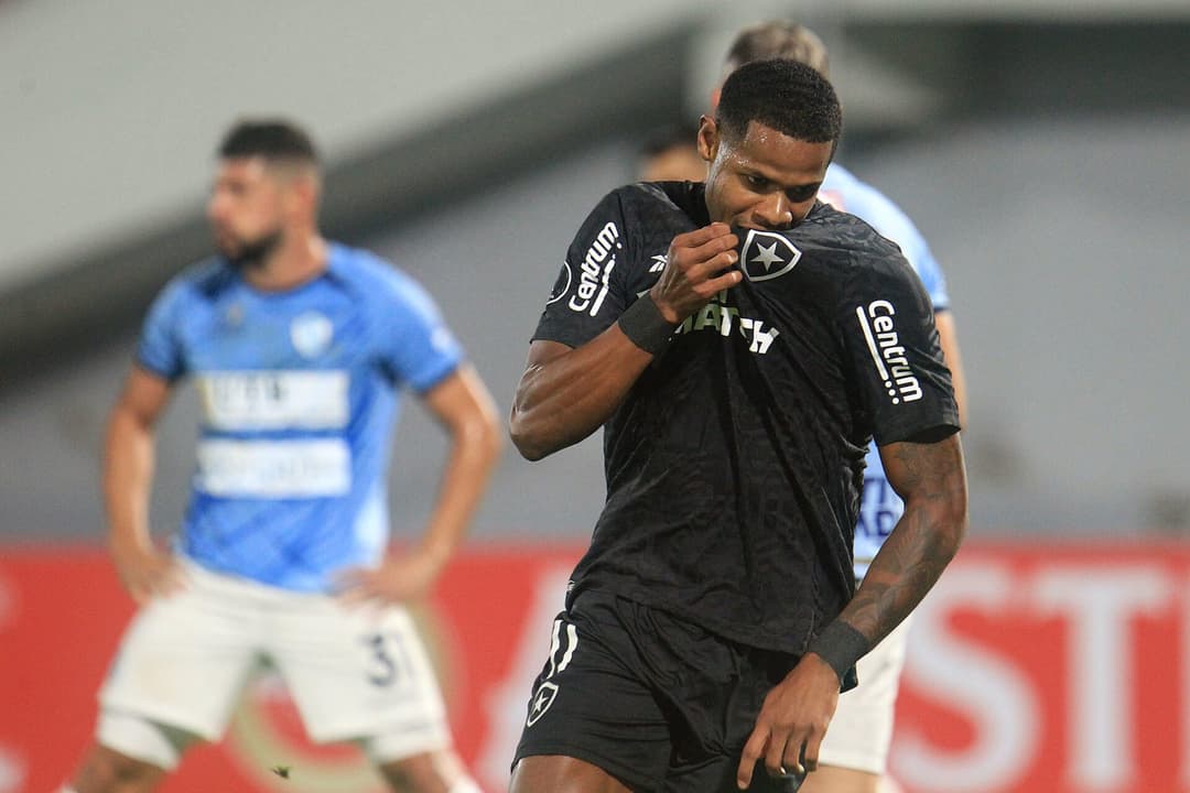 Júnior Santos fez o gol do Botafogo em 2024, fora de casa, contra o Aurora (Foto: Vitor Silva/Botafogo)