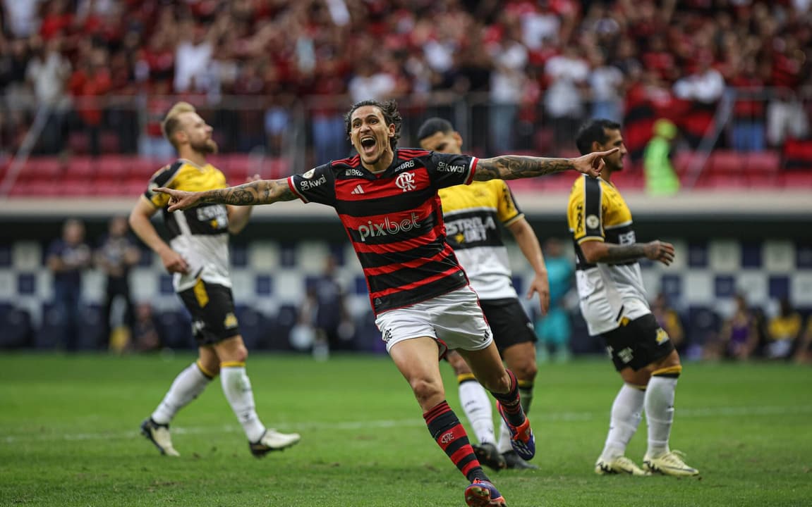 VITÓRIA! Com gols de Gabigol e Pedro, o Fla vence o Criciúma em Brasília
