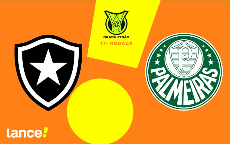 Botafogo x Palmeiras: onde assistir, escalações e horário do jogo do Brasileirão.