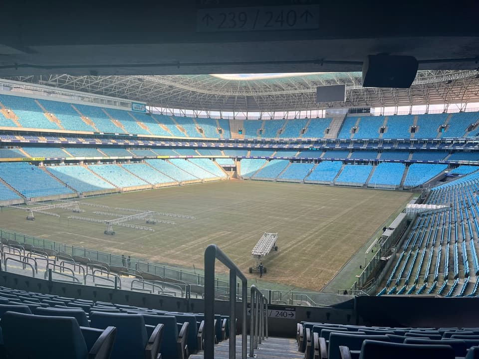 Arena do Grêmio permanece fechada por tempo indeterminado após 90 dias fora.