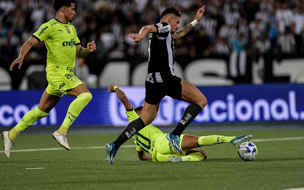 Quem tem vantagem em Botafogo x Palmeiras: análise do confronto direto