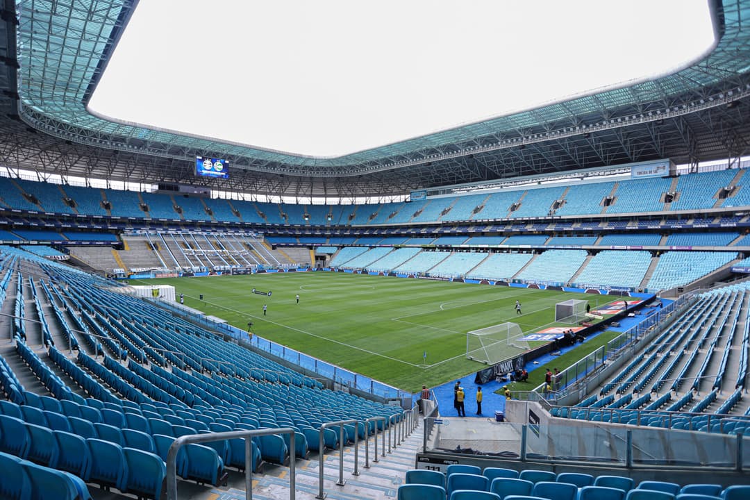Vista geral da Arena do Grêmio para partida entre Grêmio e Juventude