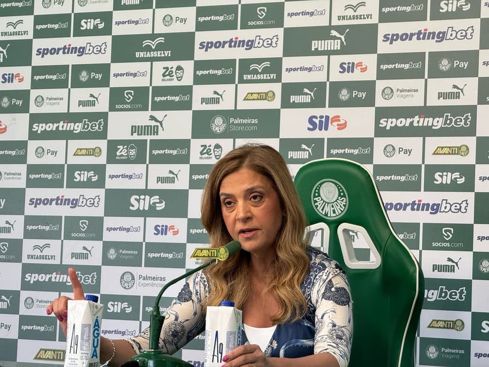 Leila Pereira, presidente do Palmeiras
