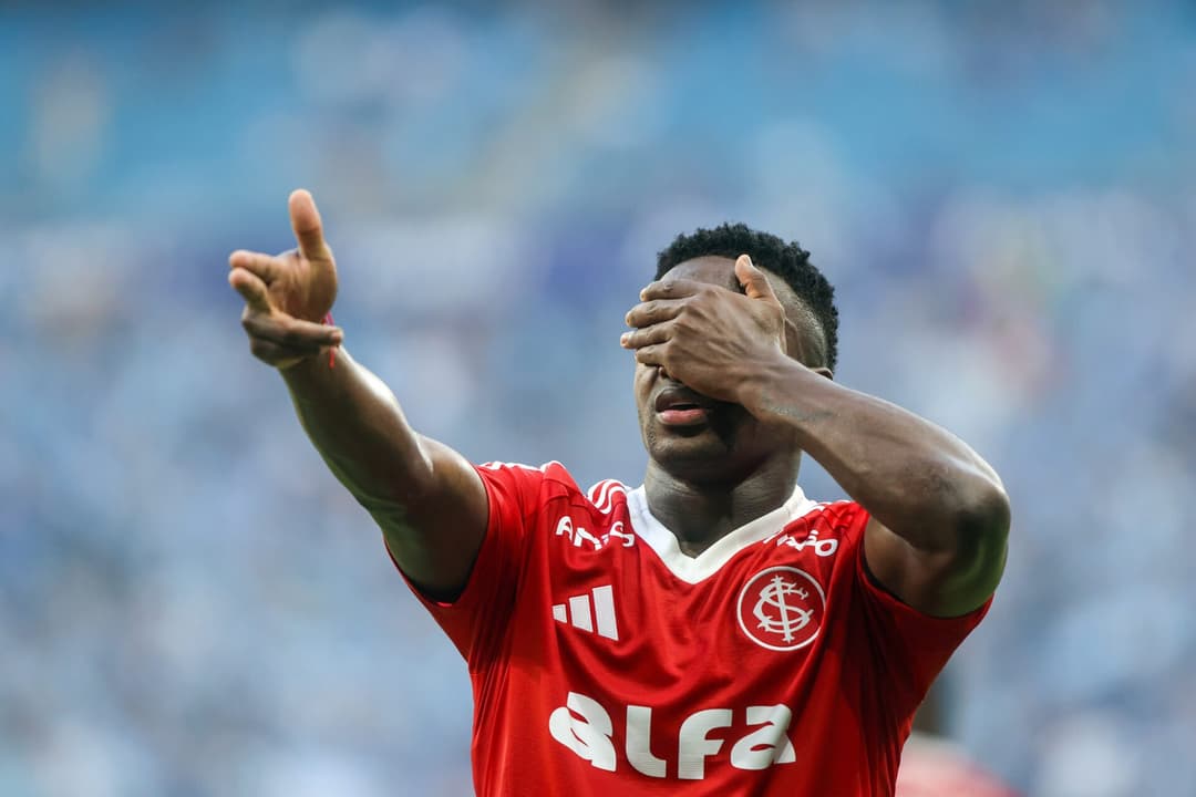 Grêmio x Internacional. Carbonero comemora gol. Foto: Divulgação/Ricardo Duarte SC Internacional