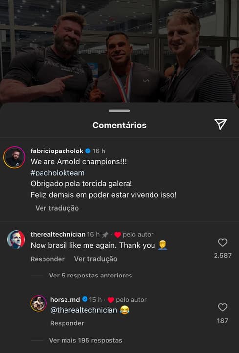 Chris Aceto alfineta fãs de Ramon Dino