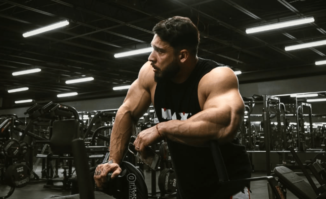 Ramon Dino em preparação para o Mr Olympia