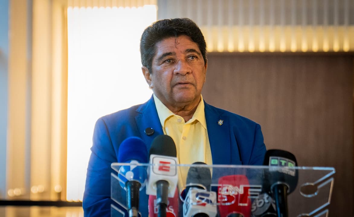Ednaldo Rodrigues anunciou demissão de Dorival (Foto: CBF)