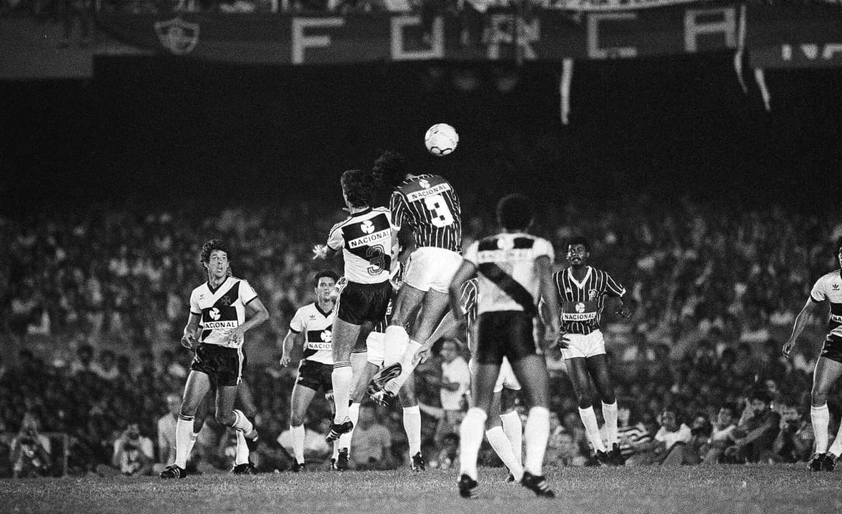 Fluminense e Vasco disputarmam a final do Campeonato Brasileiro de 1984. (Foto: Agência O Globo)