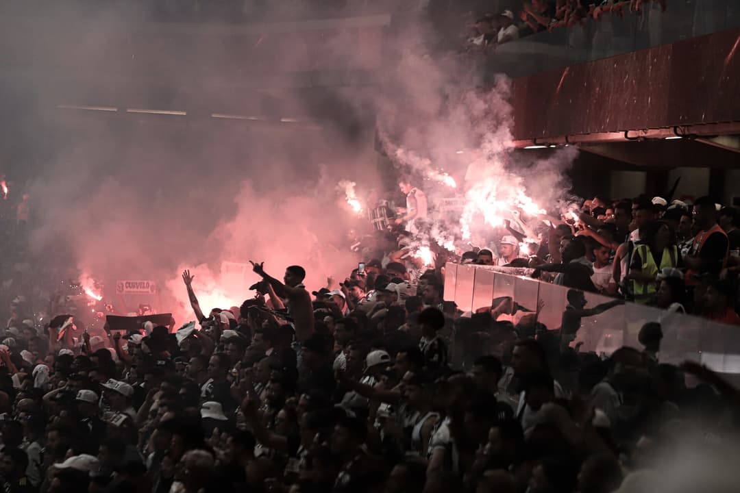 Torcida do Atlético-MG contra o River Plate (Foto: Pedro Click / Atlético)