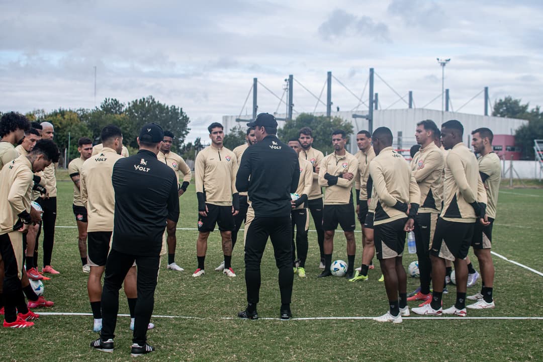 Último treino do Vitória antes de enfrentar o Defensa y Justicia
Foto: Victor Ferreira / EC Vitória