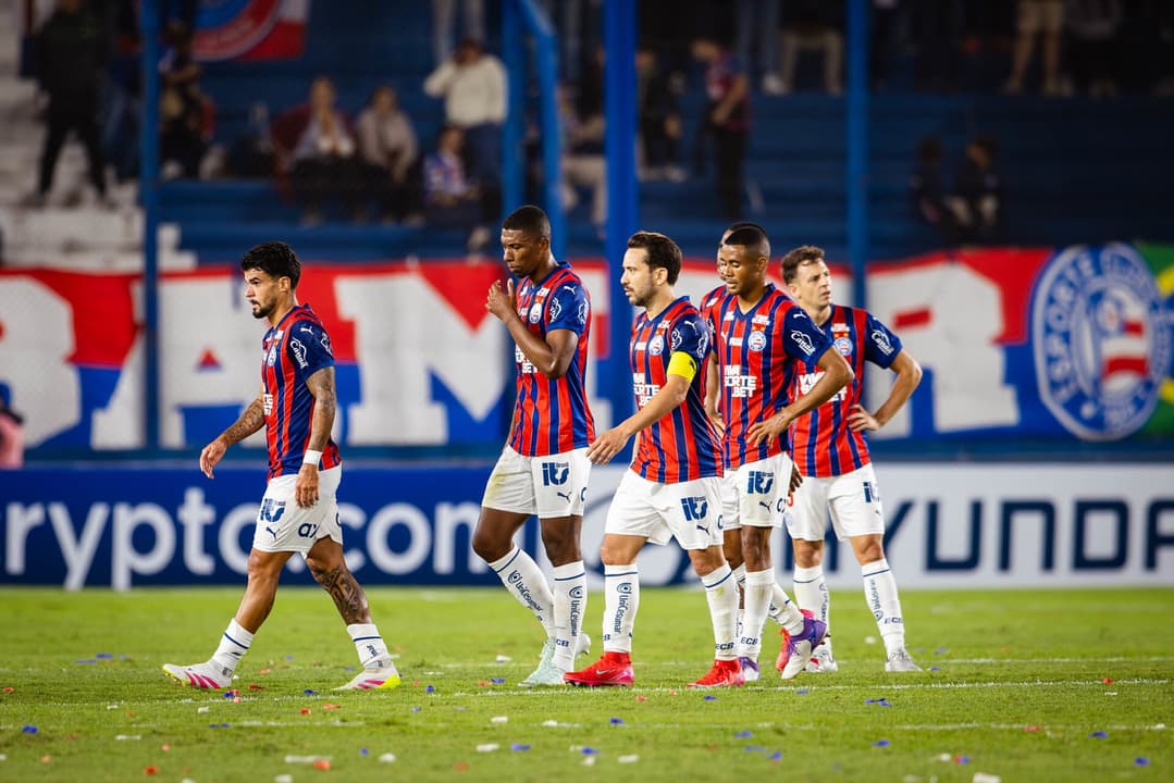Jogadores do Bahia em partida contra o Nacional
Foto: Letícia Martins / EC Bahia