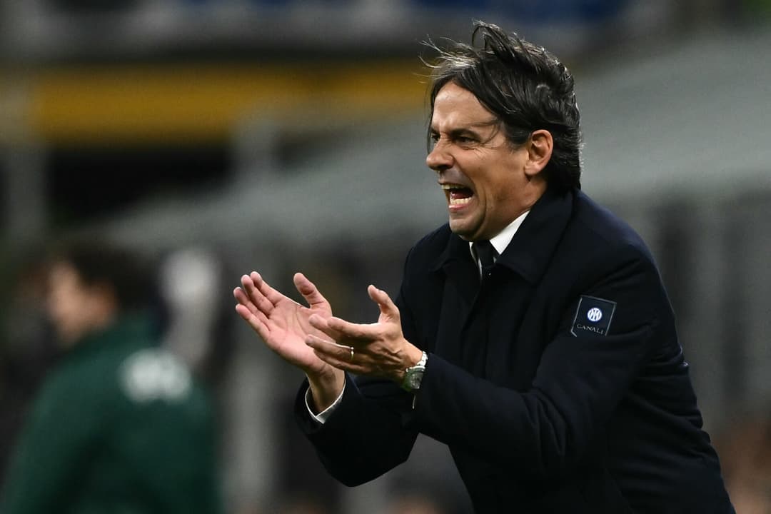 Simone Inzaghi, acertado com o Al Hilal, em Inter de Milão x Bayern de Munique (Foto: Marco Bertorello / AFP)