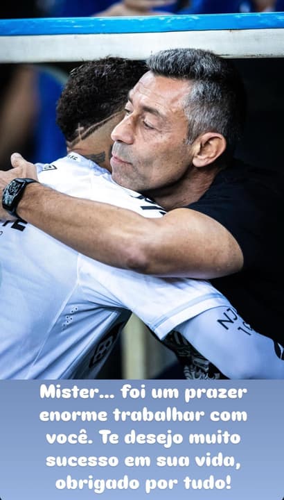 Neymar agradece parceria com Pedro Caixinha no Santos (Foto: Divulgação/ Neymar Jr.)
