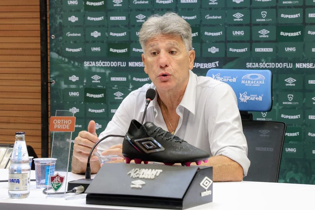 Renato Gaúcho na coletiva de imprensa após Fluminense x Aparecidense