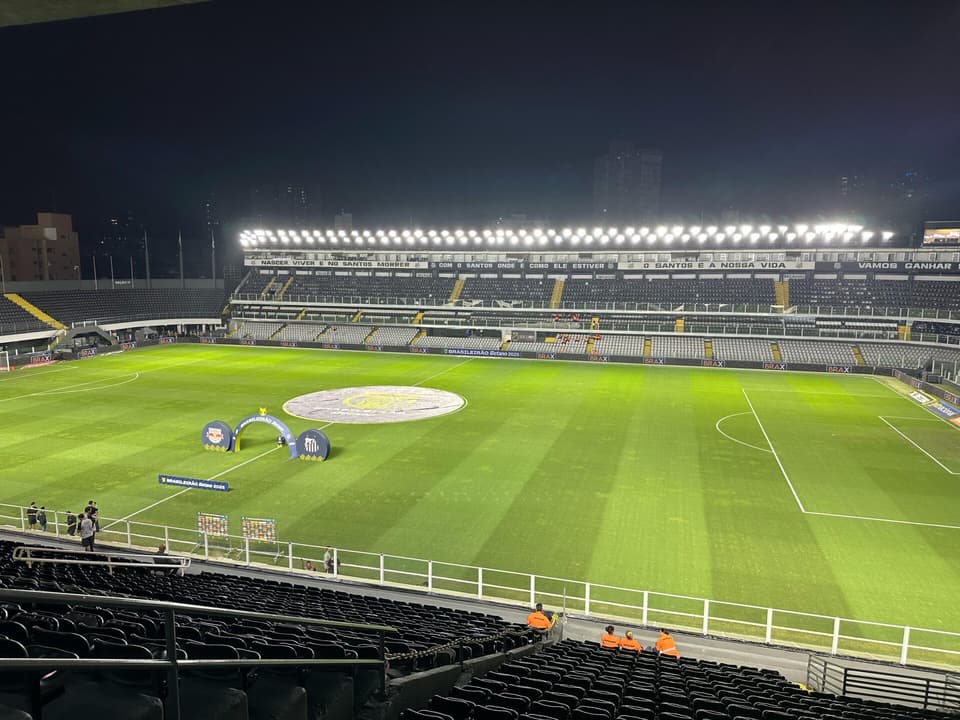 Santos e Red Bull Bragantino reeditam quartas de final do Paulistão, neste domingo (27), na Vila Belmiro. (Foto: Juliana Yamaoka/ Lance)