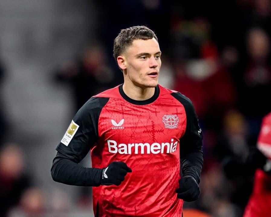 Florian Wirtz em ação pelo Bayer Leverkusen