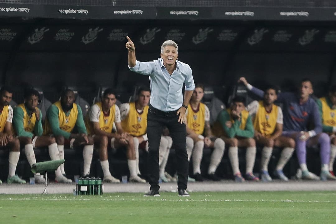 Renato Gaúcho em Corinthians x Fluminense