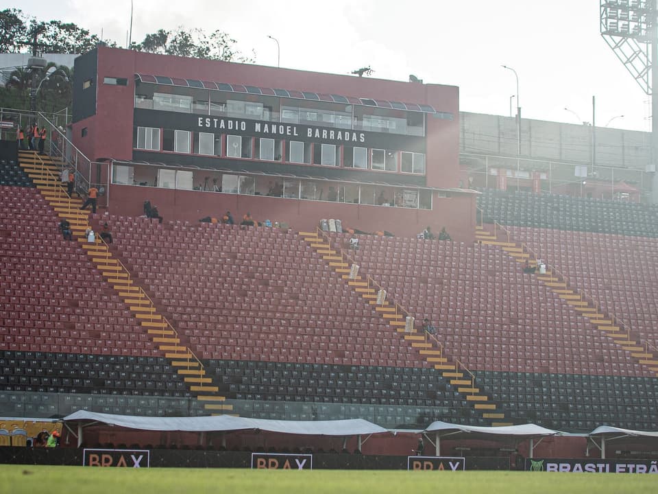 Estádio do Barradão antes da partida contra o Vasco

Foto: Victor Ferreira / EC Vitória