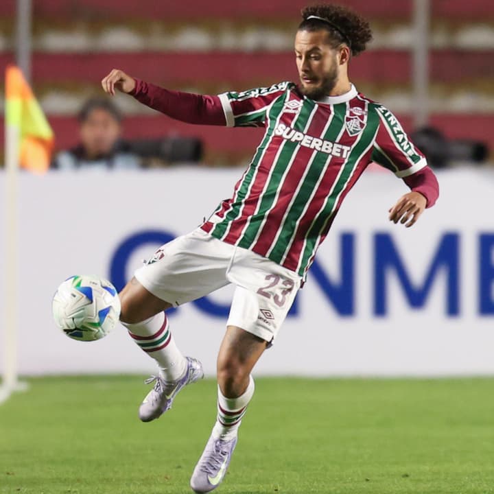 Guga em campo pelo Fluminense contra o GV San José, pela Sul-Americana