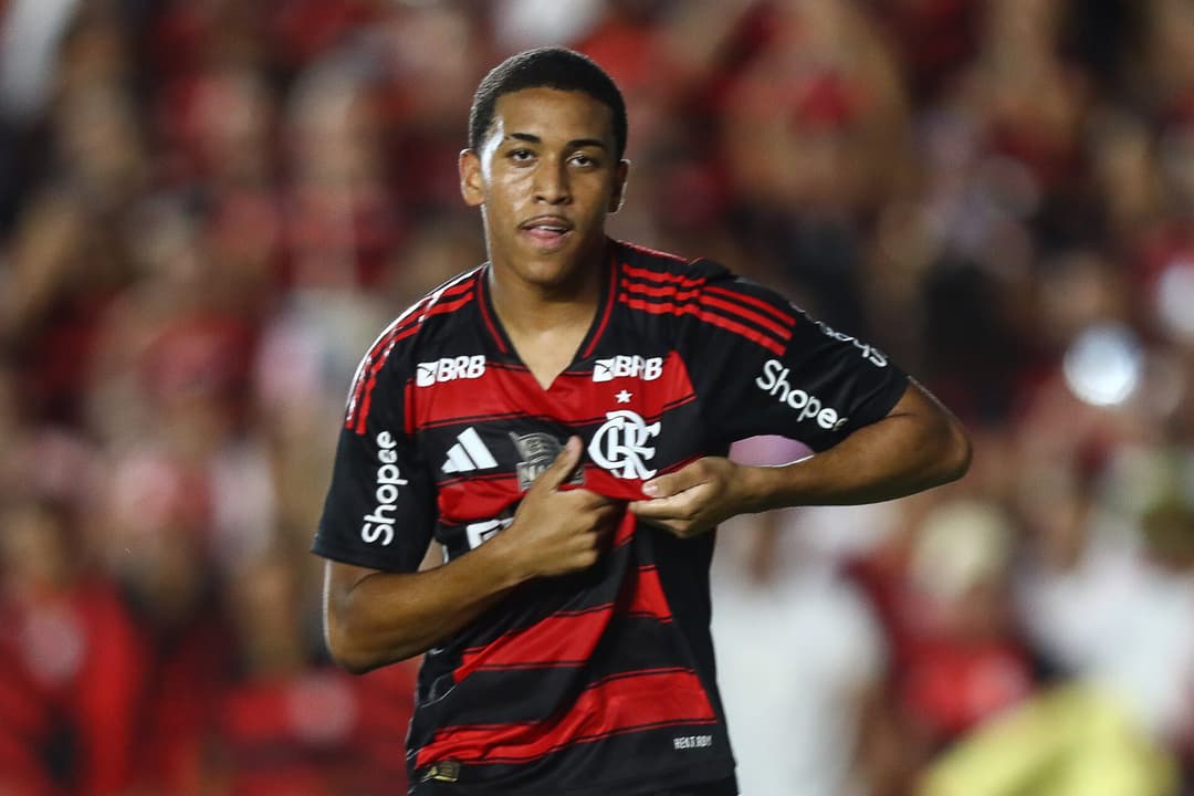 Joshua celebra gol pelo Flamengo (Foto: Gilvan de Souza/Flamengo)