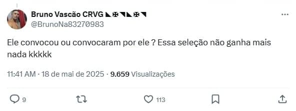 Pré-lista - Seleção Brasileira
