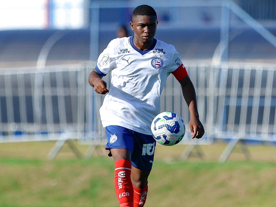 Sidney em ação contra o Vasco no Brasileirão Sub-20 Foto: Rafael Rodrigues / EC Bahia