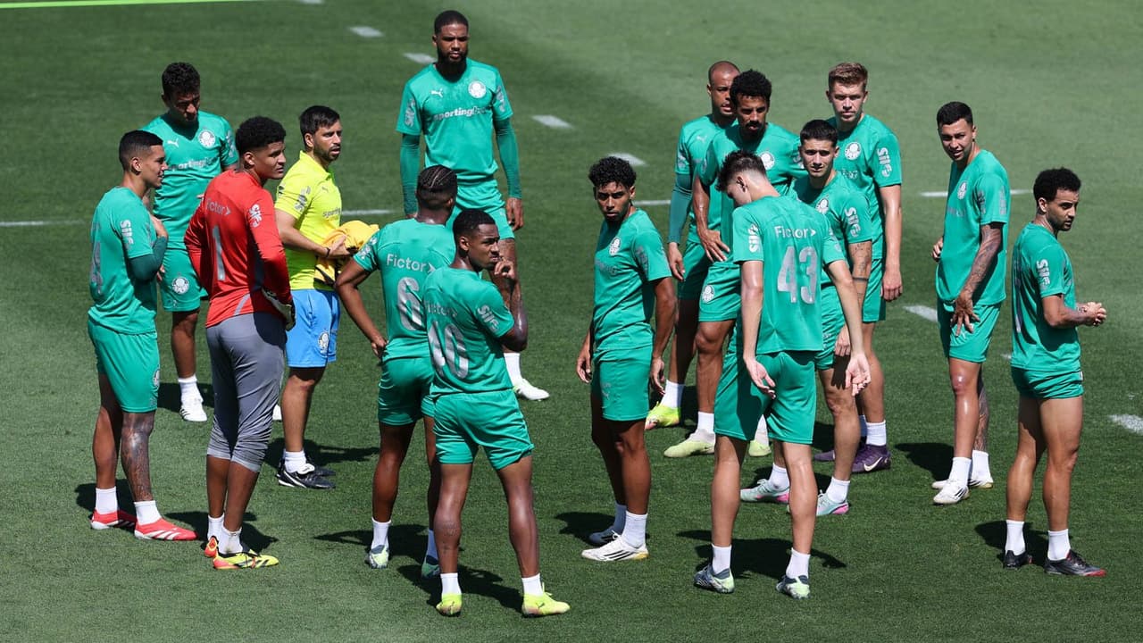 Elenco Palmeiras Mundial de Clubes treinamento