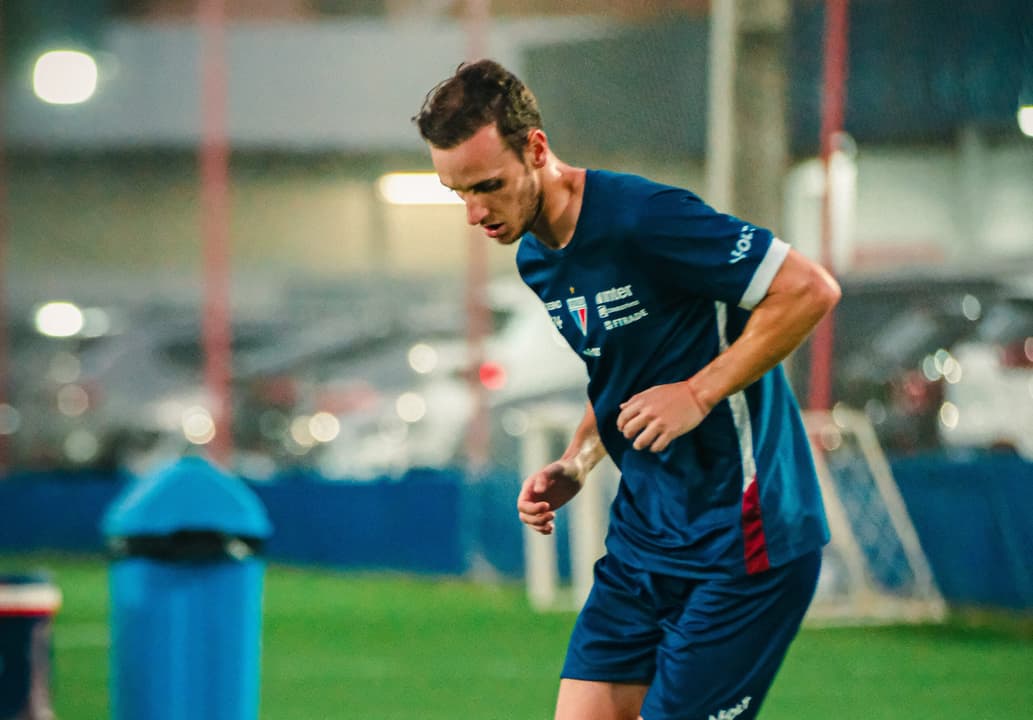 Fortaleza durante treino (Foto: Mateus Lotif/Fortaleza EC)