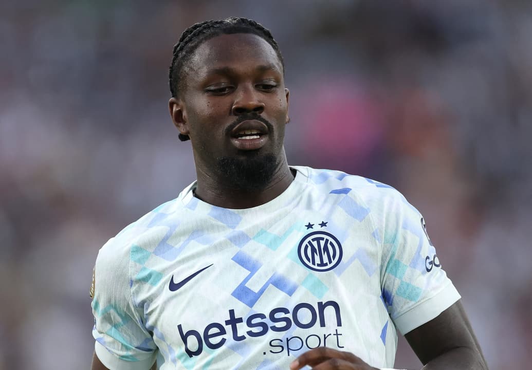 Marcus Thuram, da Inter de Milão, em partida contra o Monterrey (Foto: Stu Forster/Getty Images North America/Getty Images via AFP)