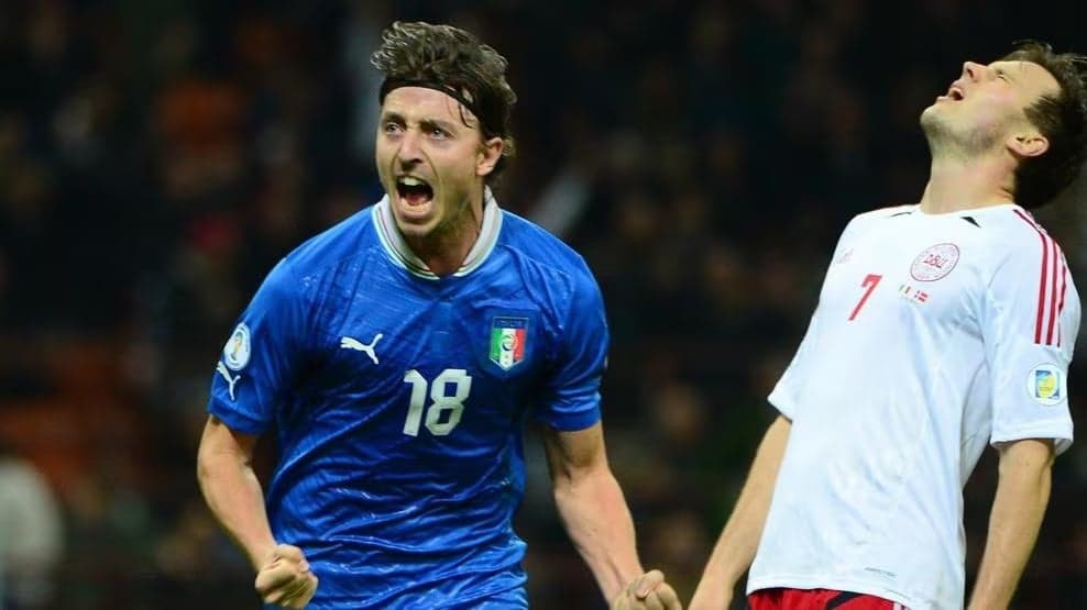 Riccardo Montolivo jogando pela seleção italiana (Foto: AFP/Getty Images)