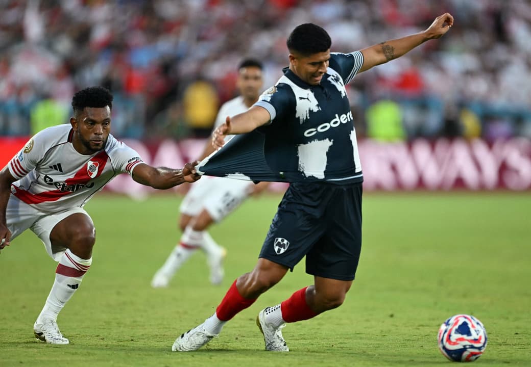 Partida entre River Plate e Monterrey, pelo Mundial de Clubes (Foto: Yuri Cortez/AFP)
