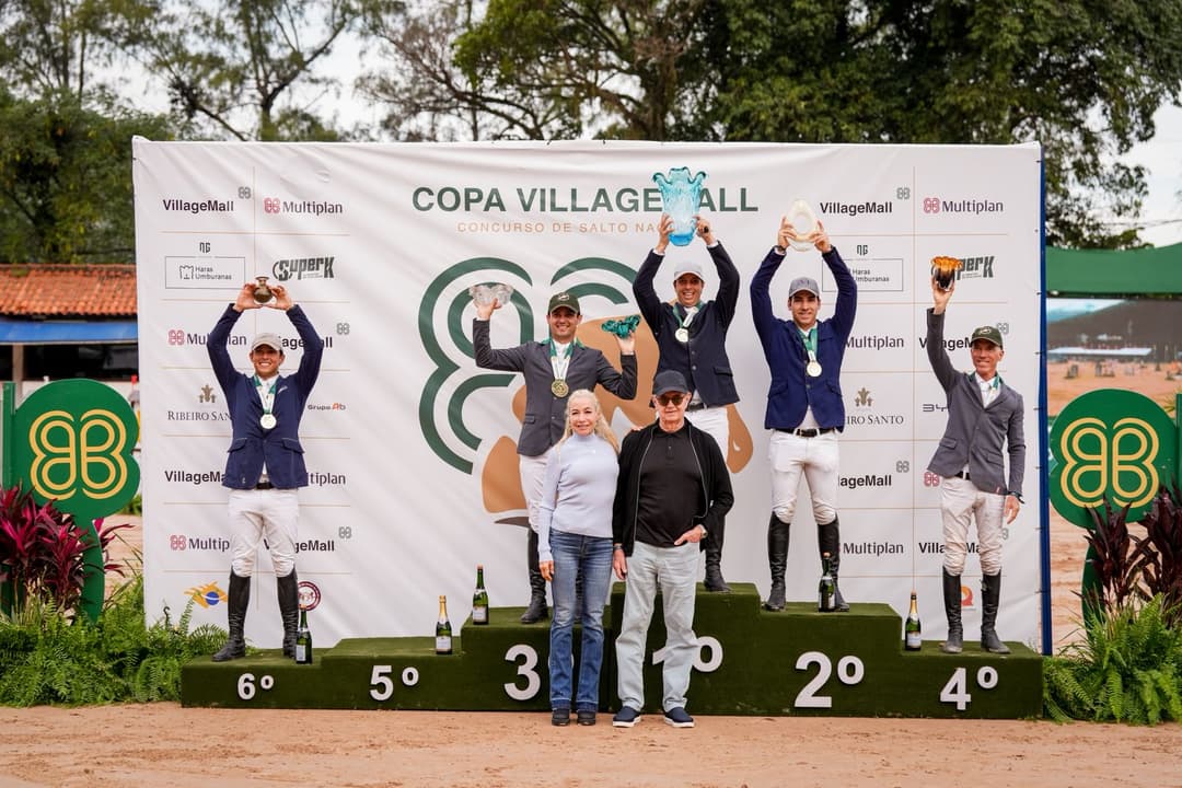 Pódio da competição de hipismo(Foto: Divulgação)