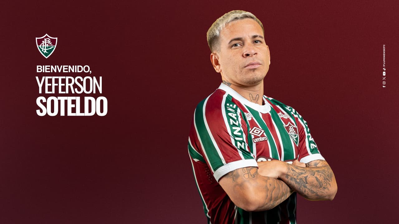 Yeferson Soteldo é o novo reforço do Fluminense (Foto: Divulgação/Fluminense)