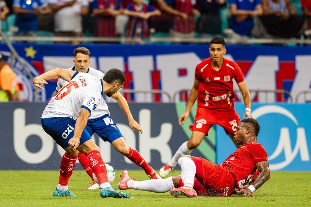 Bahia em ação contra o América de Cali (Foto: Letícia Martins / EC Bahia)