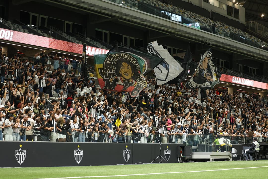 Torcida nas arquibancadas da Arena MRV para acompanhar Atlético-MG x Vitória. (Foto: Daniela Veiga / Atlético)